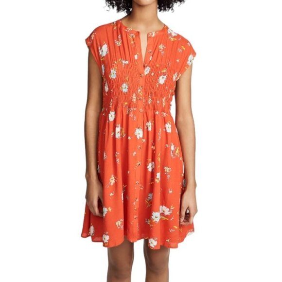 Free People Dresses Greatest Day Smocked Mini Dress I Size: XS - Picture 1 of 10